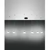 Image de FABAS LUCE 3547-46-102 Suspension Arabella LED Structure en métal et verre soufflé blanc LED dimmable