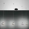 Image de Fabas Luce Arabella suspension 4 lampes noir/gris/transparent