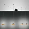 Image de Fabas Luce Arabella suspension quatre lampes, noir/ambre