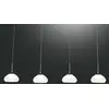 Image de Fabas Luce Suspension Arabella à 4 lampes en ligne, blanche