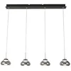 Image de Arabella - Suspension Fabas Luce 4 lumières - LED 32W - Design moderne fumé