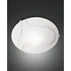 Image de Fabas Luce 3521-65-102 Plafonnier Magma Structure en métal et Verre en Plaque Blanche
