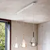 Image de Fabas Luce Suspension Lila en verre, à 3 lampes allongée