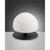 Image de FABAS LUCE 3570-30-101 Table Morgana Structure en métal et verre soufflé noir Réglage de la lumière au toucher