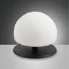 Image de Fabas Luce Lampe à poser Morgana, noir / blanc, variateur tactile, 3.000 K