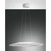 Image de Fabas Luce Vela Plafonniers suspendus à dôme LED en verre blanc