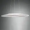 Image de Fabas Luce Suspension LED Vela, blanc, Oval, 78 cm x 55 cm