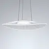 Image de Fabas Luce Suspension LED Vela, blanc, Oval, 59 cm x 43 cm
