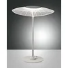 Image de Fabas Luce Vela Lampe de Table LED Intégrée Verre Blanc