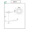 Image de Fabas Luce Lampe de table LED Vela, blanc/transparent, 36cm, acrylique, variateur