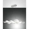 Image de Fabas Luce Sylvie Plafonnier Suspendu LED Intégré Blanc Verre