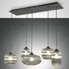 Image de Fabas Luce Gillis suspension en verre, à cinq lampes