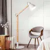Image de Fabas Luce Sveva lampadaire en bois, blanc/frêne