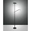 Image de Fabas Luce Regina Lampadaire Intégré LED Verre Noir