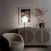 Image de Fabas Luce Pierre Lampe de table globe LED verre noir