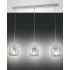 Image de Fabas Luce Britton Plafonnier à barre droite en verre transparent, E27