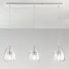 Image de Fabas Luce Britton suspension, à 3 lampes, transparent