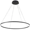 Image de Fabas Luce Giotto Plafonnier Suspendu Intégré LED Verre Noir