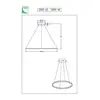 Image de Fabas Luce Suspension LED Giotto, Ø 100 cm, à 1 lampe, noir
