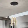 Image de Fabas Luce Suspension LED Prado, or, 8 lampes, Ø 40 cm, intensité variable