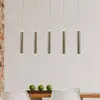 Image de Fabas Luce Suspension LED Prado, doré, à 5 lampes, linéaire, intensité variable