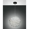 Image de Fabas Luce Sumter Plafonnier sphérique LED en verre noir