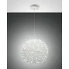 Image de Fabas Luce Sumter Plafonnier sphérique LED en verre blanc