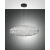 Image de Fabas Luce Sumter Plafonnier sphérique LED en verre noir