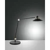 Image de Fabas Luce Panarea Lampe de bureau à DEL en verre noir