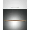 Image de Fabas Luce Ribot Plafonnier LED Intégré Suspension Chêne Verre
