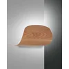 Image de Fabas Luce Pevero Applique murale LED Frêne Bois Verre