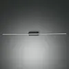 Image de Fabas Luce Applique pour miroir LED Nala, noir, largeur 110 cm, métal