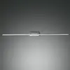 Image de Fabas Luce Applique pour miroir LED Nala, chromé, largeur 110 cm, métal