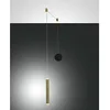 Image de Suspension décentralisée Prado en laiton - Fabas Luce - LED 6,5W à intensité variable - Montage décentralisé