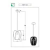 Image de Fabas Luce Suspension Camp, Ø 40 cm, or, panier en fil métallique