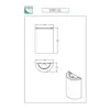 Image de Fabas Luce Applique murale Maribel, blanc/transparent, verre, acrylique