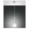Image de Lustre suspension LED Lila en métal et verre borosilicate vert transparent 3481-40-140 Fabas Luce