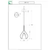 Image de Fabas Luce Suspension Lila, vert, à 1 lampe, verre