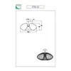 Image de Fabas Luce Plafonnier Fassa, noir, Ø 60 cm, métal