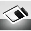 Image de Fabas Luce Applique murale LED Bard, noir, 17 x 17 cm, métal, intensité variable