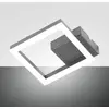 Image de Fabas Luce Applique murale LED Bard, doré, 17 x 17cm, métal, intensité variable