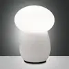 Image de Fabas Luce Lampe à poser Freddy, blanc, hauteur 30 cm, verre soufflé, E27