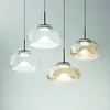 Image de Fabas Luce Suspension LED Brena, cognac, à 1 lampe, intensité variable, CCT