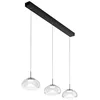 Image de Brena - Suspension Fabas Luce 3 lumières - LED 30W dimmable - Design linéaire transparent