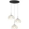Image de Fabas Luce Suspension LED Brena, à 3 lampes, cognac, Ø 35 cm CCT, à intensité variable