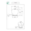 Image de Fabas Luce Lampe de table LED Wendy, blanc/chrome, forme de pomme, verre, intensité