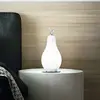 Image de Fabas Luce Lampe de table LED Wilma, laiton/blanc, forme poire, intensité variable