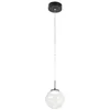 Image de Ariel - Suspension simple transparente de Fabas Luce - LED 8W dimmable - Plafonnier design moderne