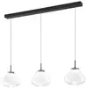 Image de Fabas Luce Suspension LED Deva, à 3 lampes, 115 cm, clair, CCT, à intensité variable
