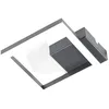 Image de FABAS LUCE Plafonnier Bard Led 11W 1080lm moderne lumière chaude (3000K) Dimmable (anthracite)